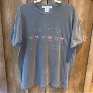 DO LESS CHILL MORE Urban Outfitters Oversized UO Project Social T Tee